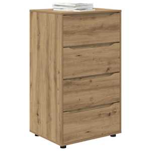 Úložné skříně 60 x 48 x 105 cm kompozitní dřevo Artisanový dub - obrázek 3