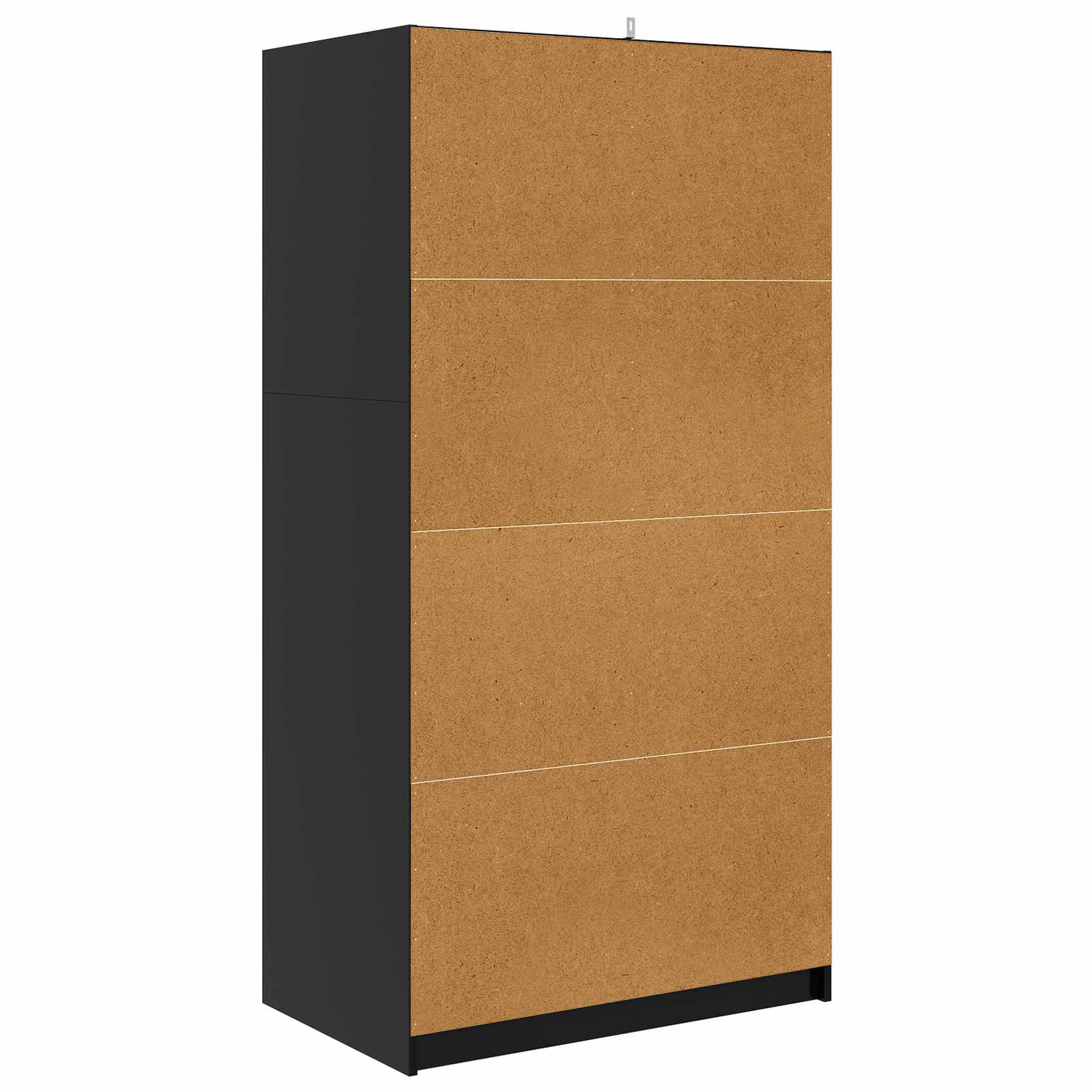 Kleiderschrank mit Tür Schwarz 79,5 x 49 x 156 cm Holzwerkstoff – Ansicht 9