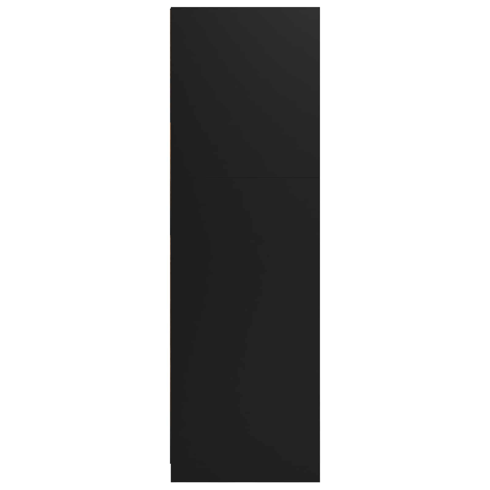 Kleiderschrank mit Tür Schwarz 79,5 x 49 x 156 cm Holzwerkstoff – Ansicht 8