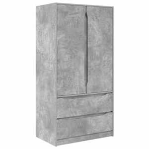 Koupelnová skříň se zásuvkou Betonově šedá 79,5 x 49 x 156 cm - obrázek 2