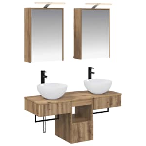 Sada koupelnových skříněk 5 pcs Dub artisan 43 x 16 x 62,5 cm - obrázek 2