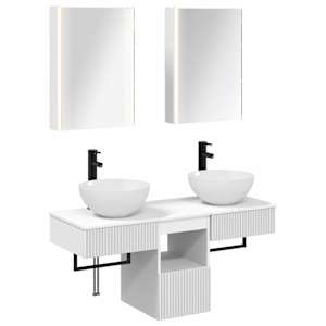 Sada koupelnových skříněk 5 pcs Bílá 43 x 11,5 x 60,5 cm - obrázek 2
