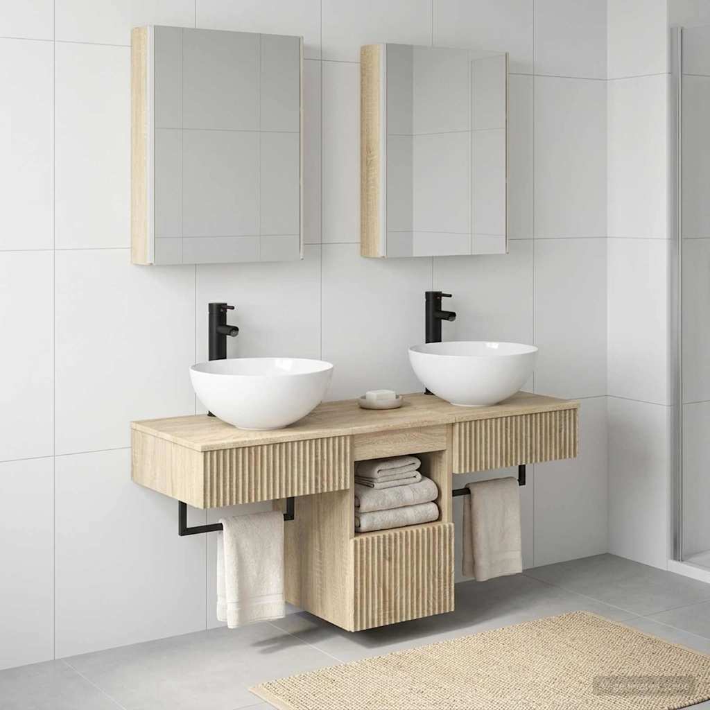  Σετ Ντουλαπιών Μπάνιου 5 pcs Sonoma Δρυς 43 x 11,5 x 60,5 εκ. V-3406289