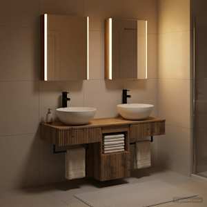Sada koupelnových skříněk 5 pcs Dub artisan 43 x 11,5 x 60,5 cm - obrázek 1