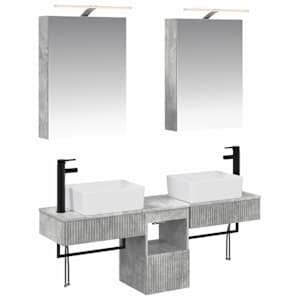 Sada koupelnových skříněk 5 pcs Betonově šedá 50 x 14,5 x 70 cm - obrázek 2