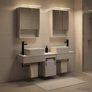 Sada koupelnových skříněk 5 pcs Bílá 50 x 14,5 x 70 cm - obrázek 4
