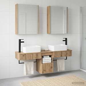 Sada koupelnových skříněk 5 pcs Dub artisan 53 x 15,5 x 70 cm - obrázek 1