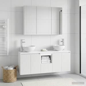 Sada koupelnových skříněk 4 pcs Bílá 100 x 14,5 x 70 cm - obrázek 4