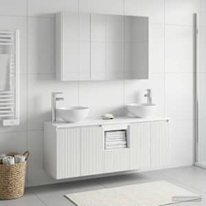 Sada koupelnových skříněk 4 pcs Bílá 103,5 x 15,5 x 70 cm - obrázek 4