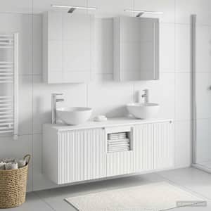 Sada koupelnových skříněk 5 pcs Bílá 50 x 14,5 x 70 cm - obrázek 4