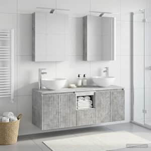 Sada koupelnových skříněk 5 pcs Betonově šedá 50 x 14,5 x 70 cm - obrázek 4