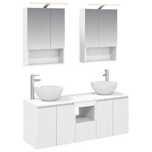 Sada koupelnových skříněk 5 pcs Bílá 50 x 14,5 x 70 cm - obrázek 2