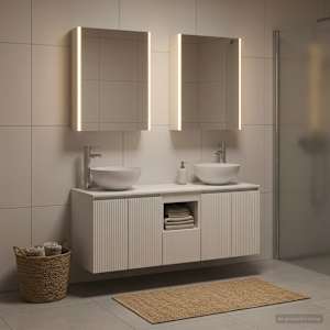 Sada koupelnových skříněk 5 pcs Bílá 53 x 15,5 x 70 cm