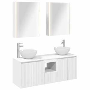 Sada koupelnových skříněk 5 pcs Bílá 53 x 15,5 x 70 cm - obrázek 2