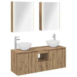 Sada koupelnových skříněk 5 pcs Dub artisan 53 x 15,5 x 70 cm - obrázek 2
