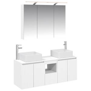 Sada koupelnových skříněk 4 pcs Bílá 100 x 14,5 x 70 cm - obrázek 2