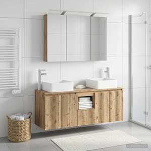 Sada koupelnových skříněk 4 pcs Dub artisan 100 x 14,5 x 70 cm - obrázek 1