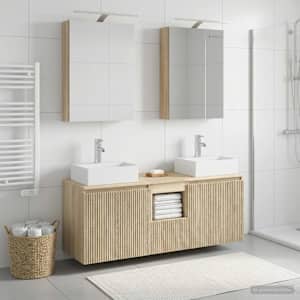 Sada koupelnových skříněk 5 pcs Dub sonoma Kompozitní dřevo - obrázek 1
