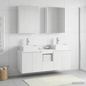 Sada koupelnových skříněk 5 pcs Bílá Kompozitní dřevo - obrázek 4