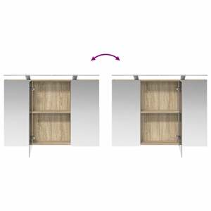 Sada koupelnových skříněk 4 pcs Dub sonoma Kompozitní dřevo - obrázek 12