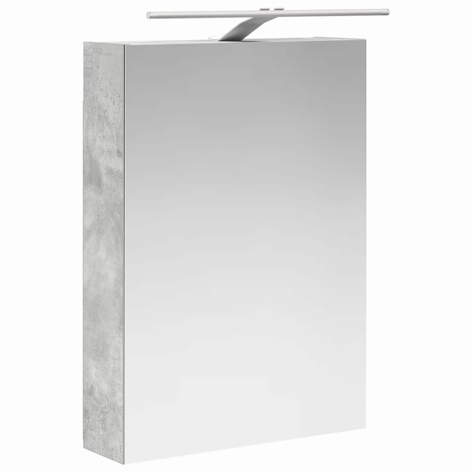 Badrumsskåpsset 5 pcs Betonggrå Konstruerat trä