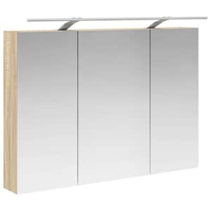 Sada koupelnových skříněk 4 pcs Dub sonoma Kompozitní dřevo - obrázek 7