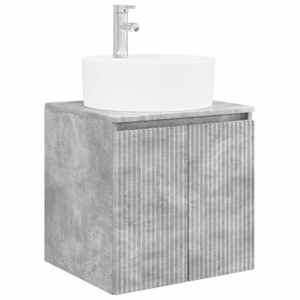 Sada koupelnových skříněk 4 pcs Betonově šedá Kompozitní dřevo - obrázek 5
