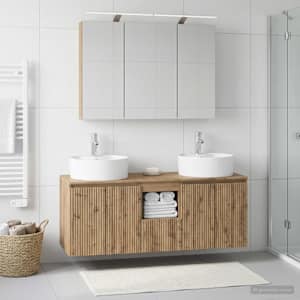 Sada koupelnových skříněk 4 pcs Dub artisan Kompozitní dřevo - obrázek 4
