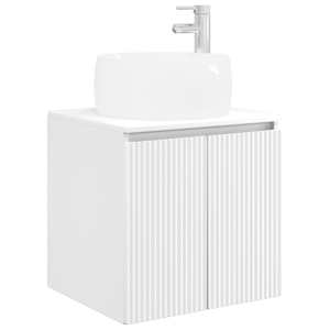 Sada koupelnových skříněk 4 pcs Bílá Kompozitní dřevo - obrázek 5