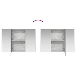 Sada koupelnových skříněk 4 pcs Betonově šedá Kompozitní dřevo - obrázek 12