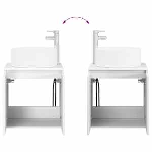 Sada koupelnových skříněk 4 pcs Bílá 100 x 14,5 x 70 cm - obrázek 13