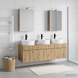Sada koupelnových skříněk 5 pcs Dub artisan 50 x 14,5 x 70 cm - obrázek 1