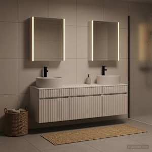 Sada koupelnových skříněk 5 pcs Bílá 53 x 15,5 x 70 cm - obrázek 4