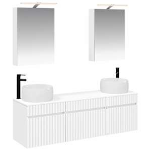 Sada koupelnových skříněk 5 pcs Bílá 50 x 14,5 x 70 cm - obrázek 2
