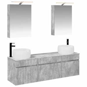 Sada koupelnových skříněk 5 pcs Betonově šedá 50 x 14,5 x 70 cm - obrázek 2