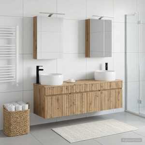 Sada koupelnových skříněk 5 pcs Dub artisan 50 x 14,5 x 70 cm - obrázek 1