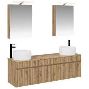 Sada koupelnových skříněk 5 pcs Dub artisan 50 x 14,5 x 70 cm - obrázek 2