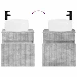 Sada koupelnových skříněk 5 pcs Betonově šedá 53 x 15,5 x 70 cm - obrázek 12