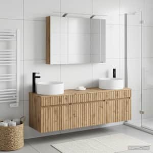 Sada koupelnových skříněk 4 pcs Dub artisan 100 x 14,5 x 70 cm - obrázek 1
