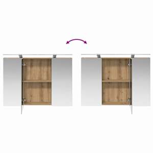 Sada koupelnových skříněk 4 pcs Dub artisan 100 x 14,5 x 70 cm - obrázek 11
