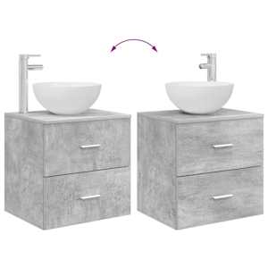 Sada koupelnových skříněk 5 pcs Betonově šedá 50 x 14,5 x 70 cm - obrázek 13