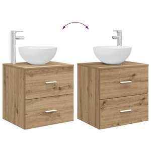 Sada koupelnových skříněk 5 pcs Dub artisan 50 x 14,5 x 70 cm - obrázek 13