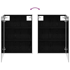 Sada koupelnových skříněk 5 pcs Černý dub 53 x 15,5 x 70 cm - obrázek 12