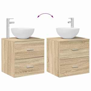Sada koupelnového nábytku 4 pcs Dub sonoma - obrázek 12