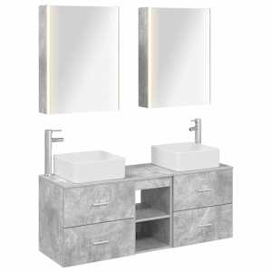 Sada koupelnového nábytku 5 pcs Betonově šedá - obrázek 2