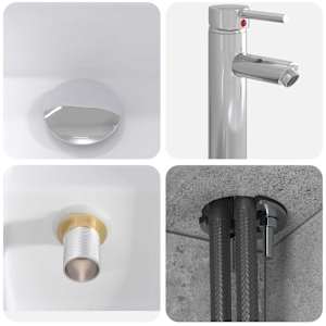 Sada koupelnového nábytku 4 pcs Betonově šedá - obrázek 9