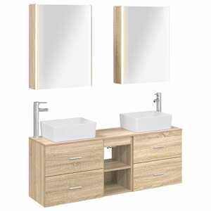 Sada koupelnového nábytku 5 pcs Dub sonoma - obrázek 2