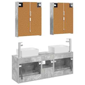 Sada koupelnového nábytku 5 pcs Betonově šedá - obrázek 8