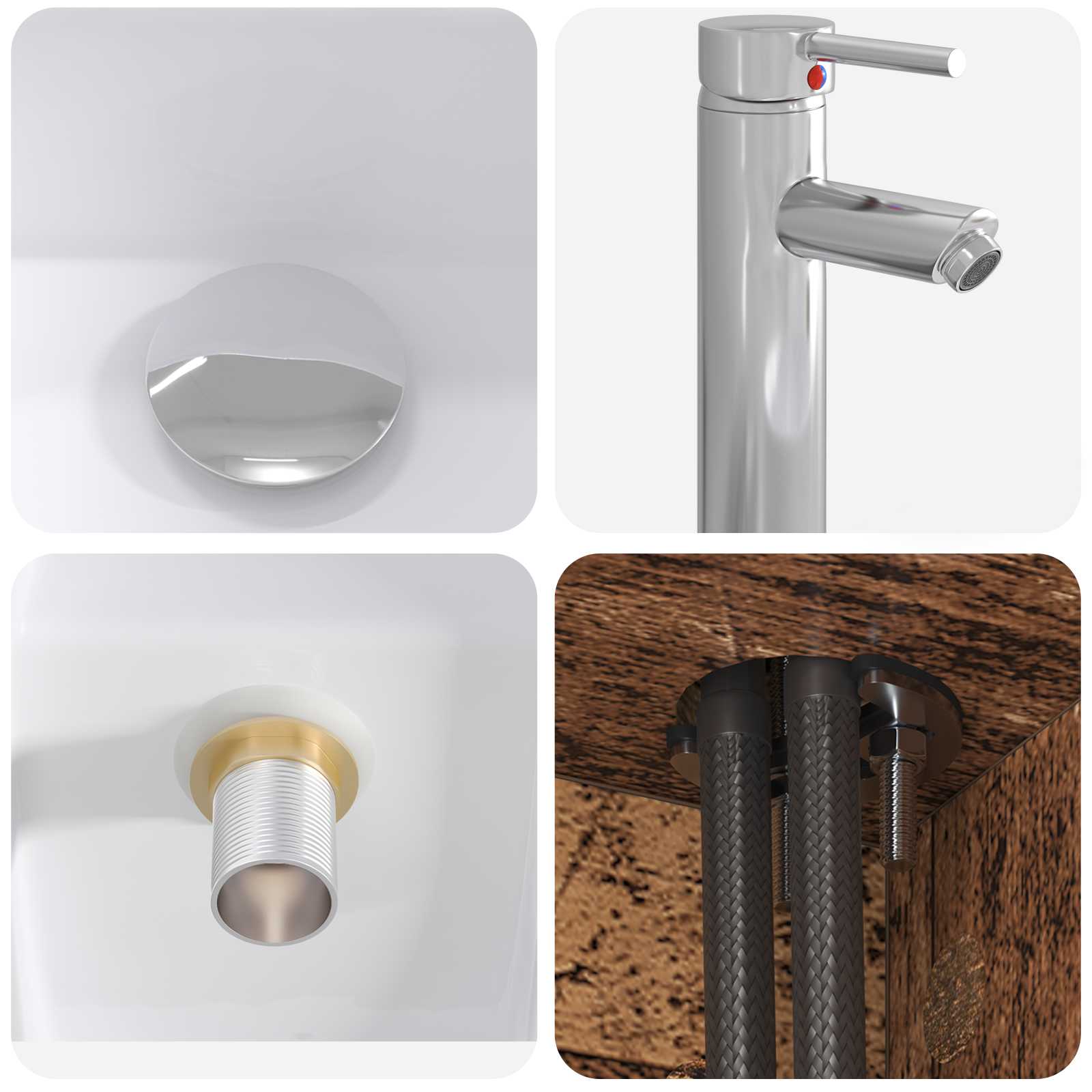 Badrumsmöbelset 5 pcs Gammalt trä Konstruerat trä och glas