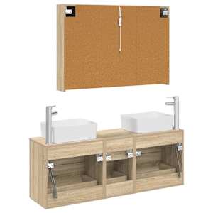 Sada koupelnového nábytku 4 pcs Dub sonoma - obrázek 8